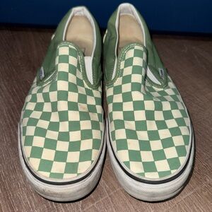 Green Checkered woman’s Shoes